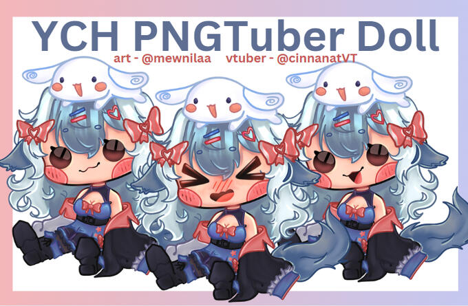 Commissioned Doll PNGTuber from @mewnillaa